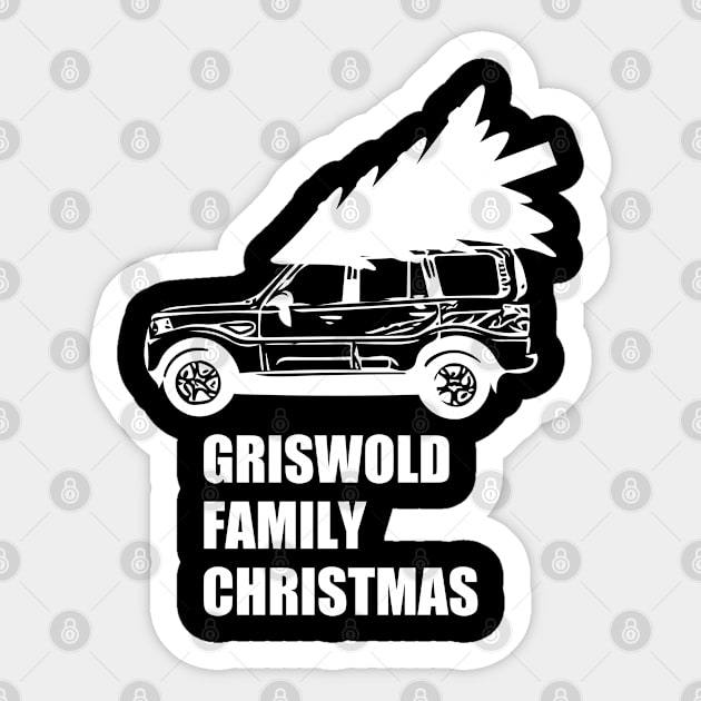 Griswold Family Christmas (White) - Christmas Vacation Sticker by cheesefries